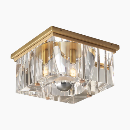 Square Crystal Flushmount