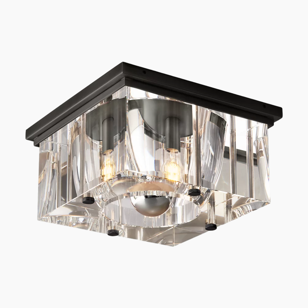 Square Crystal Flushmount