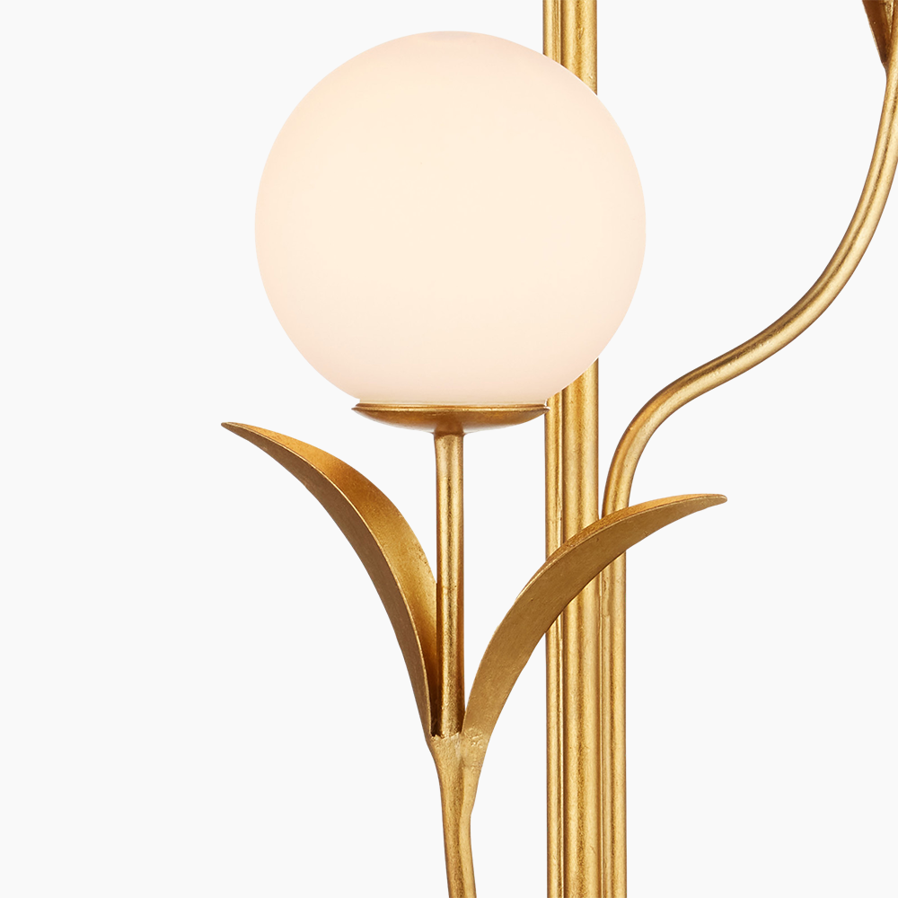 Gold 4-Light Floor Lamp