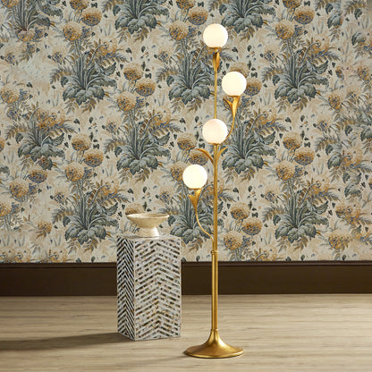 Gold 4-Light Floor Lamp