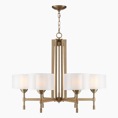 Gold Double Shade Chandelier