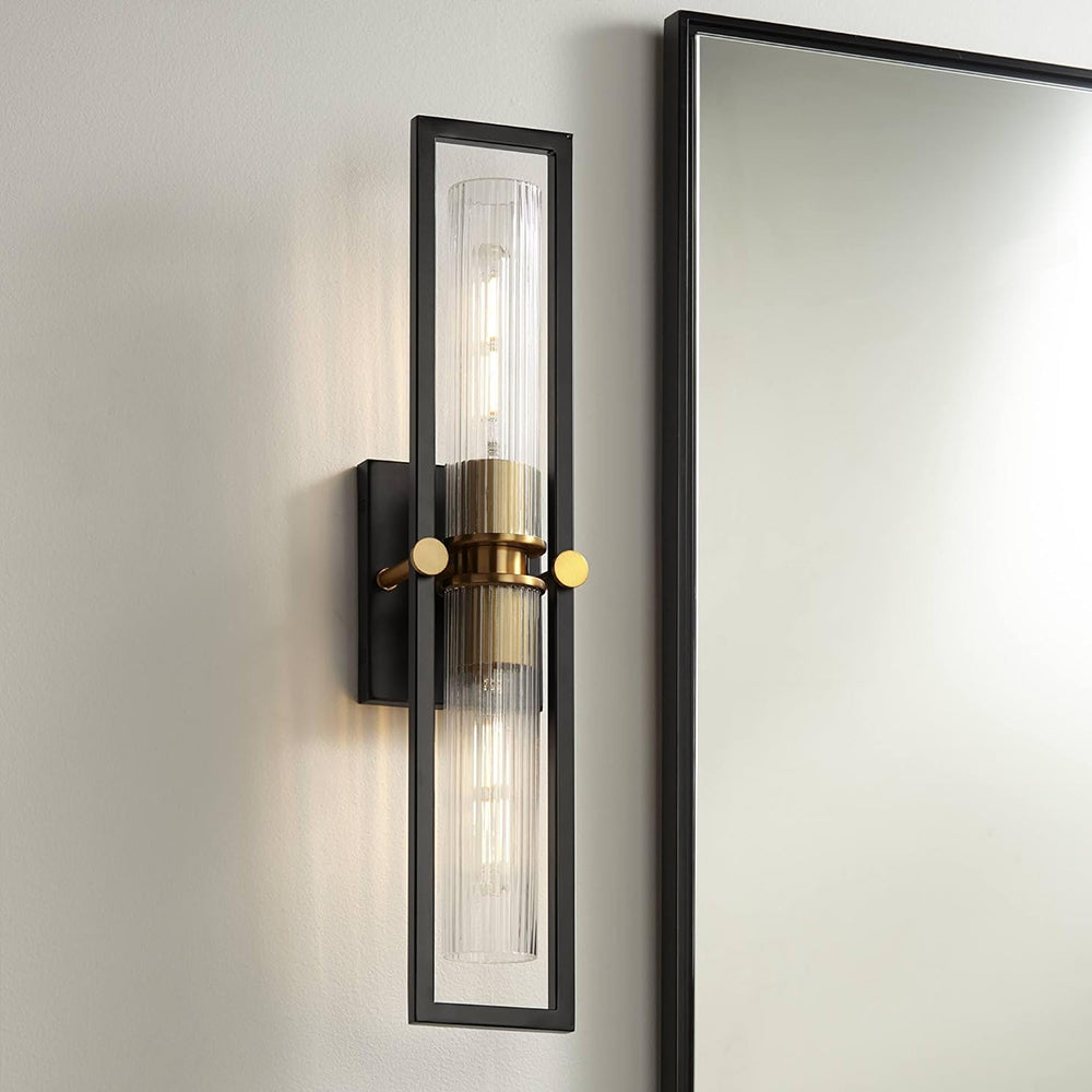 Black and Brass Wall Sconce