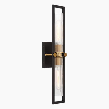 Black and Brass Wall Sconce