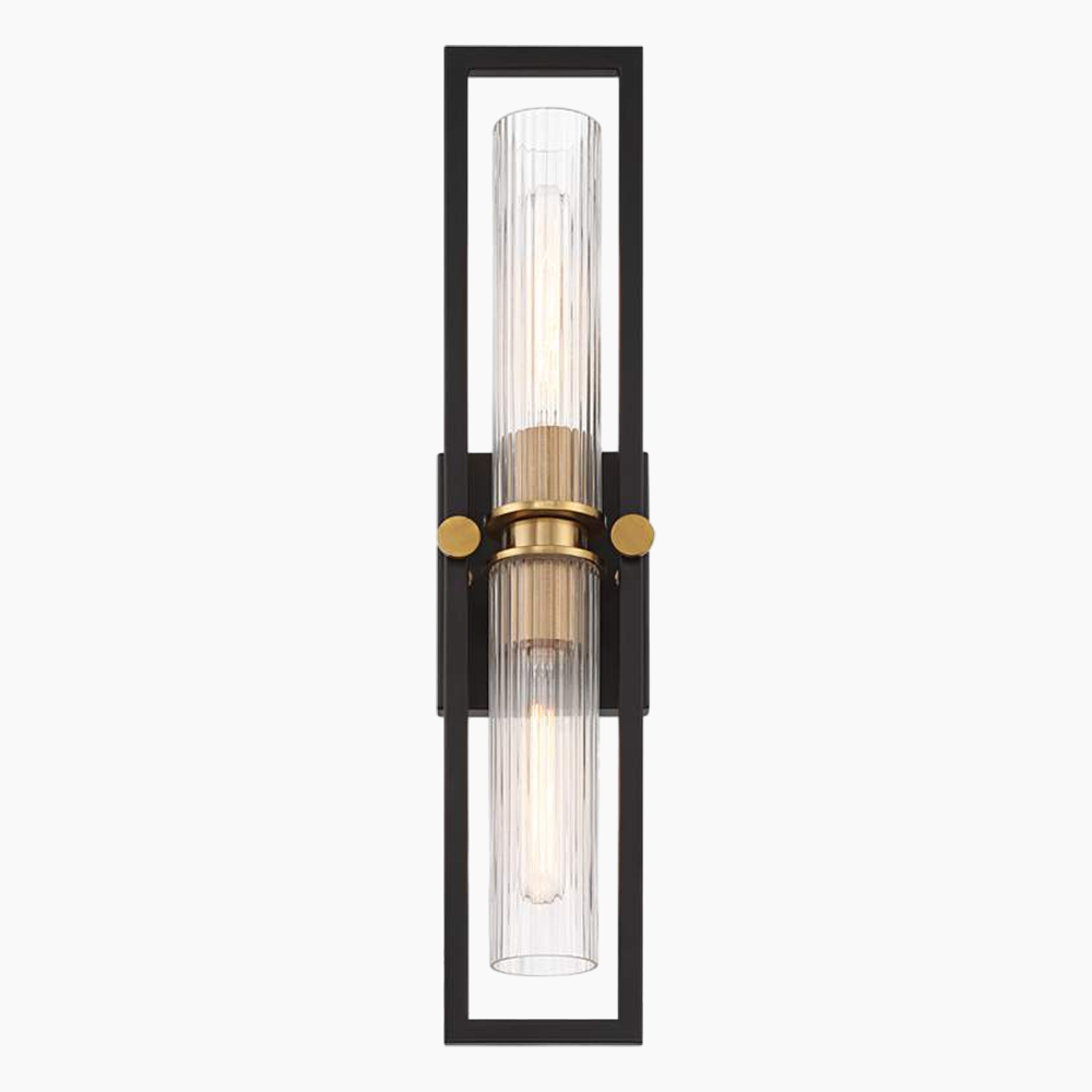 Black and Brass Wall Sconce