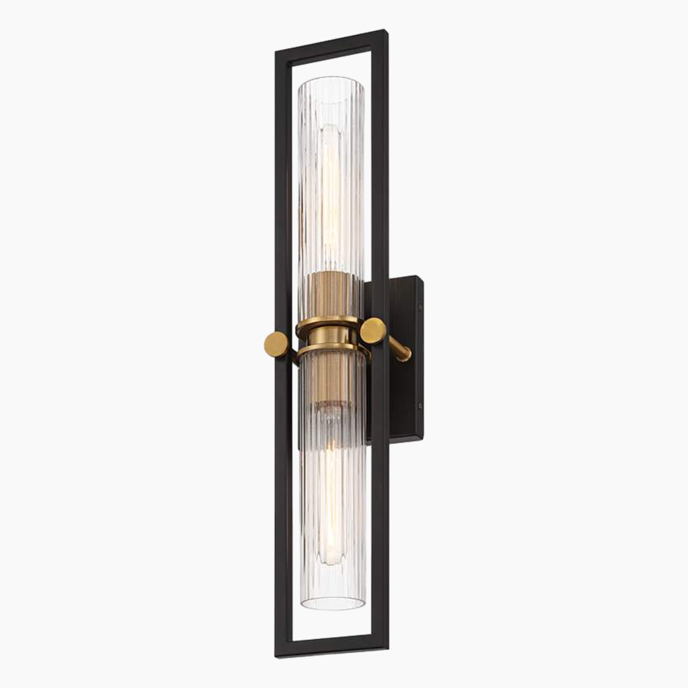 Black and Brass Wall Sconce