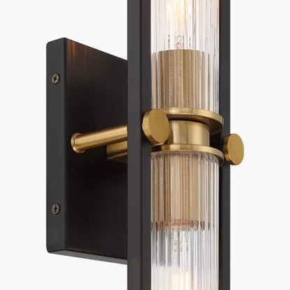 Black and Brass Wall Sconce