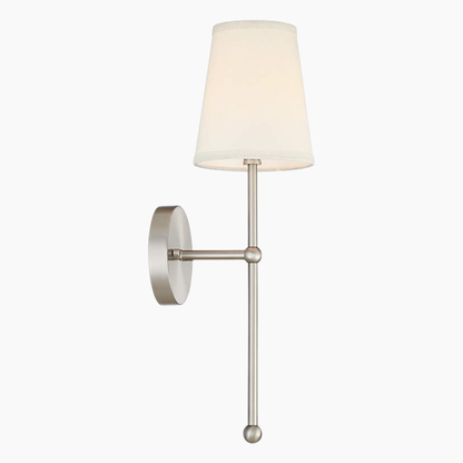 Cream Linen Shade Wall Sconce