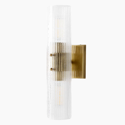 Fluted Glass Wall Sconce 2/3 Lights