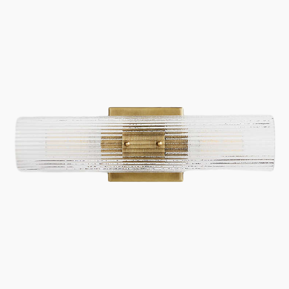 Fluted Glass Wall Sconce 2/3 Lights