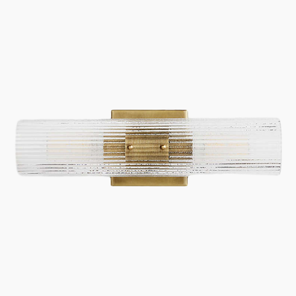 Fluted Glass Wall Sconce 2/3 Lights