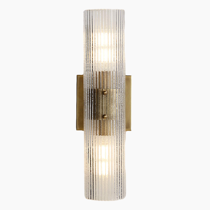 Fluted Glass Wall Sconce 2/3 Lights