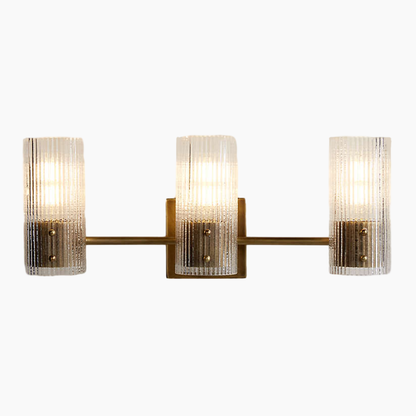 Fluted Glass Wall Sconce 2/3 Lights