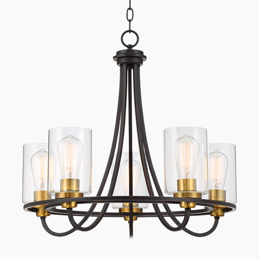 Oil-Rubbed Bronze Ring Chandelier