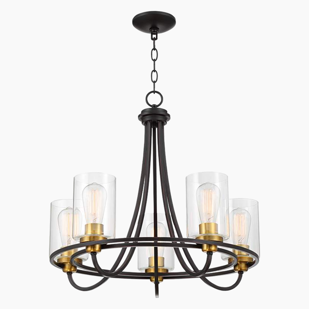 Oil-Rubbed Bronze Ring Chandelier