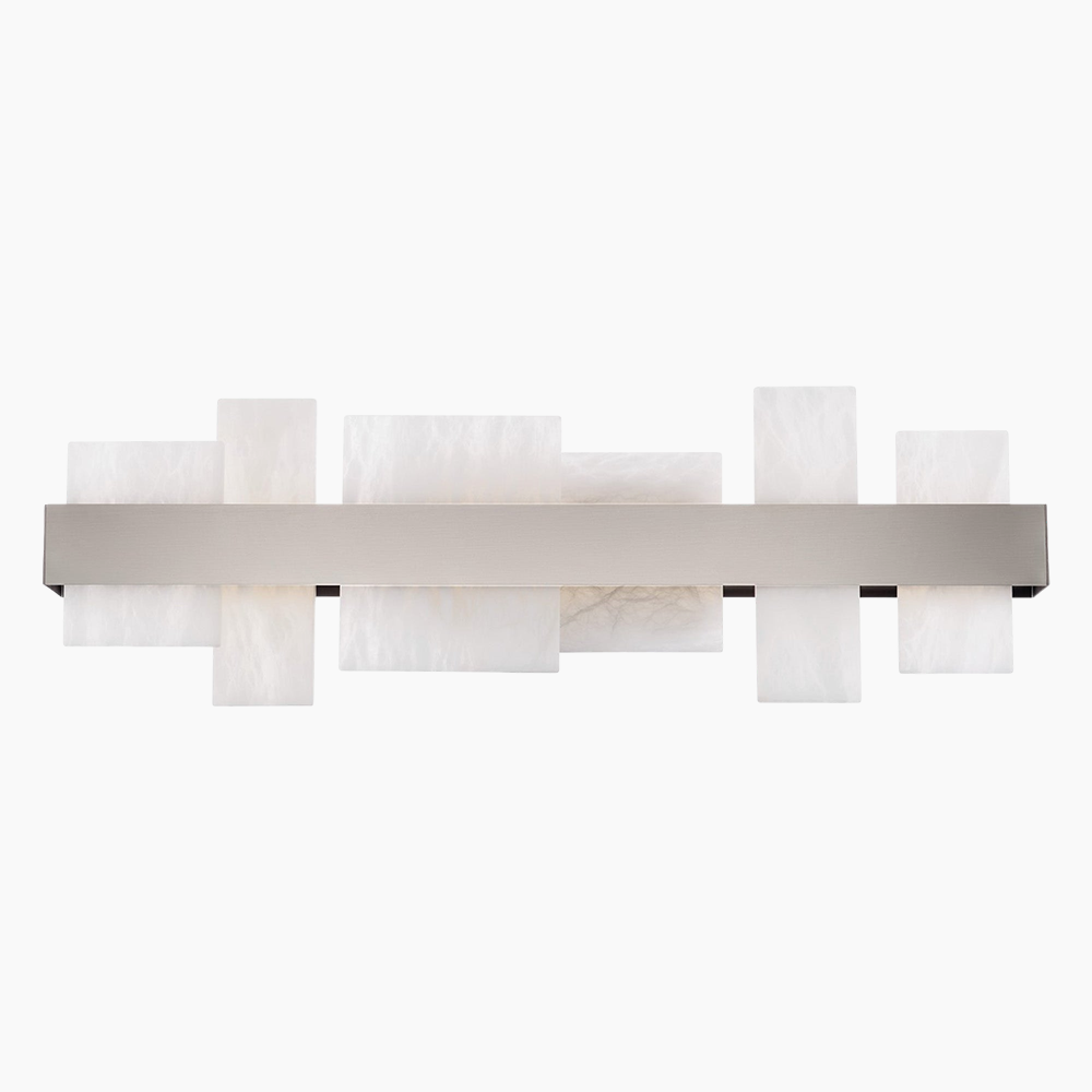 Abstract Alabaster LED Wall Light Medium/Large