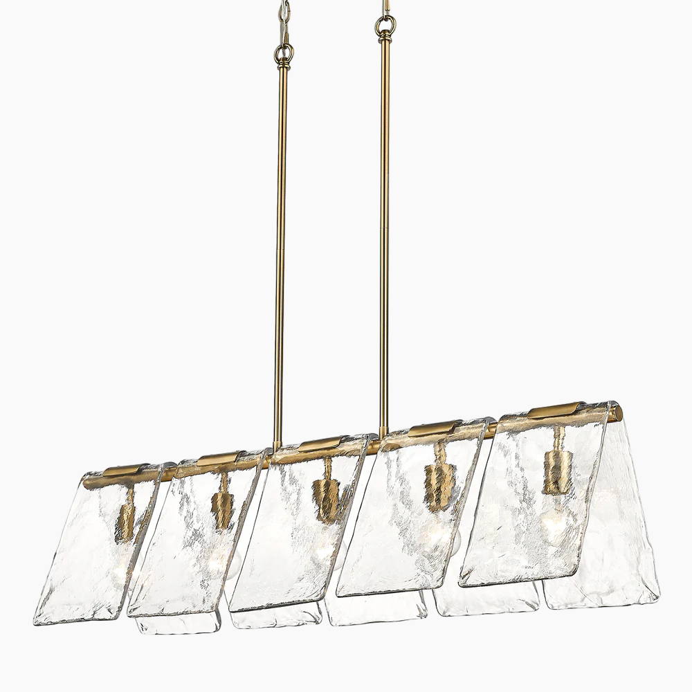 5-light Linear Glass Pendant