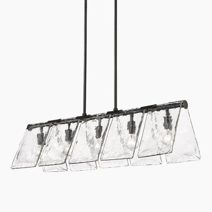 5-light Linear Glass Pendant