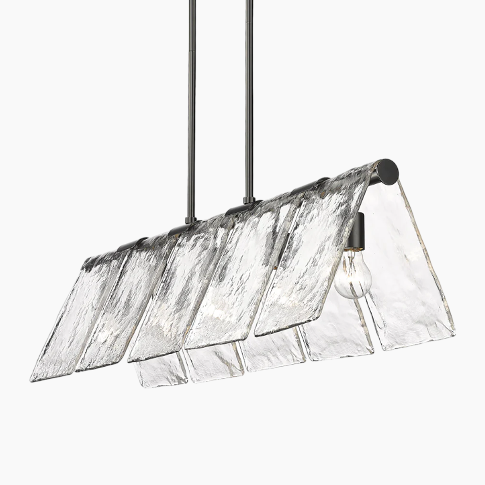 5-light Linear Glass Pendant