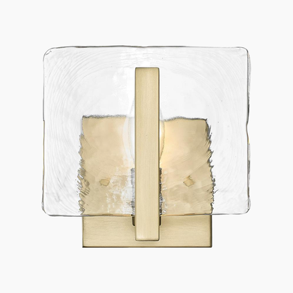 Hammered Water Glass Wall Sconce