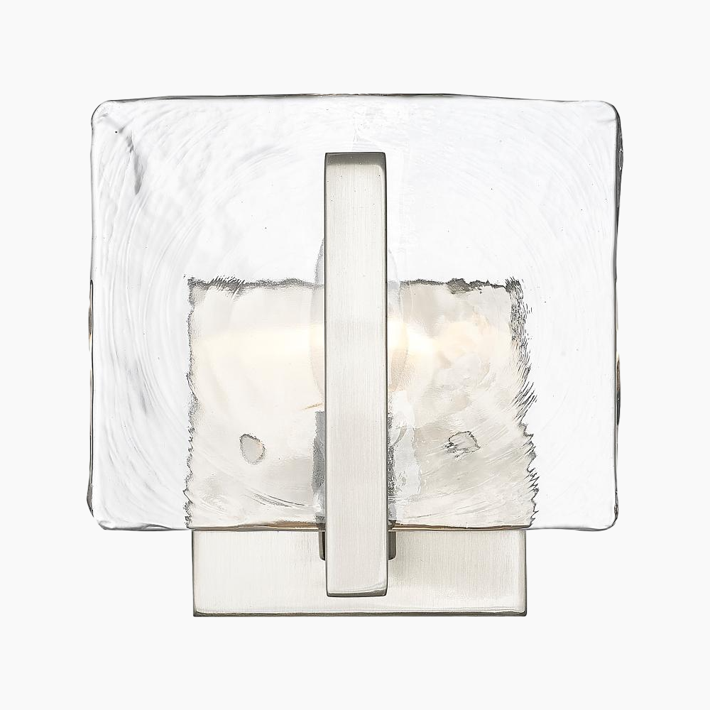 Hammered Water Glass Wall Sconce