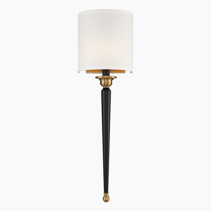 Classic Black and Brass Wall Sconce