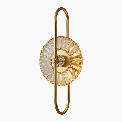 Light Luxury Crystal Brass Wall Sconce