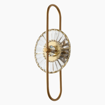 Light Luxury Crystal Brass Wall Sconce