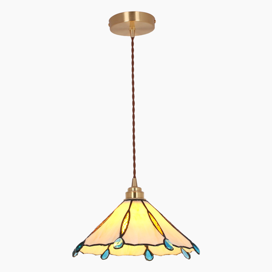 Umbrella Shape Stained Glass Pendant Light