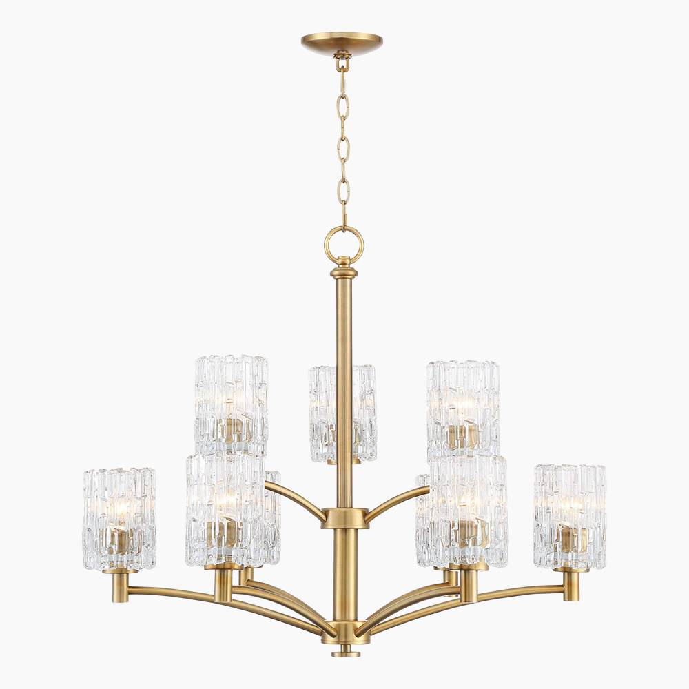 Warm Brass Chandelier