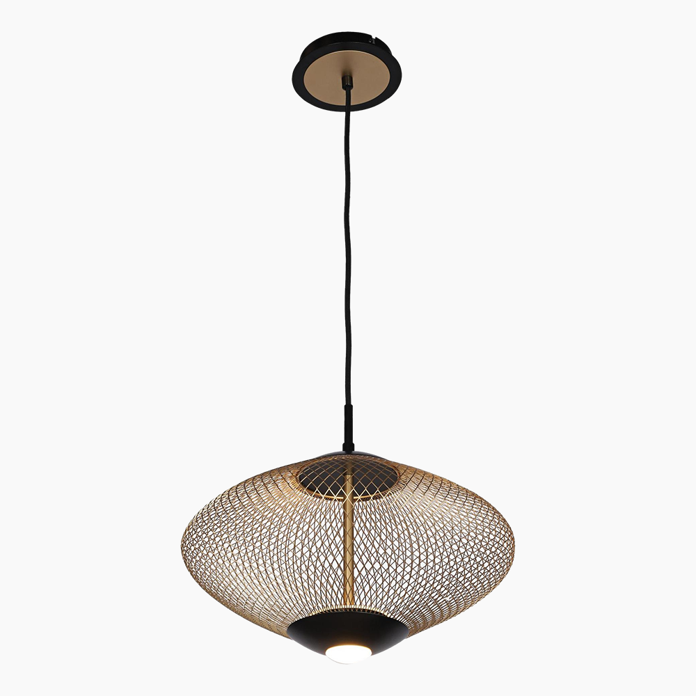 Matte Black Modern Pendant Light 14"/21"