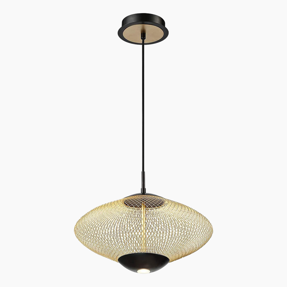 Matte Black Modern Pendant Light 14"/21"