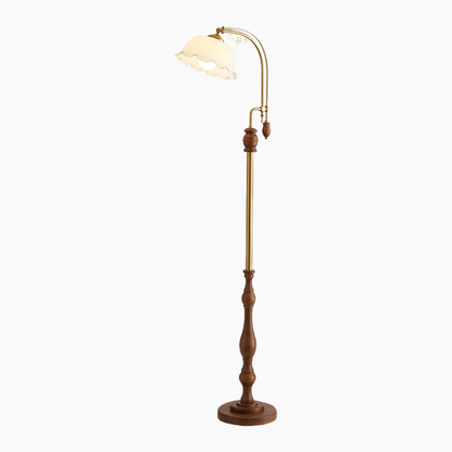 Vintage Rustic Lotus Floor Lamp