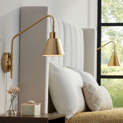 Adjustable Plug-In Wall Lamp