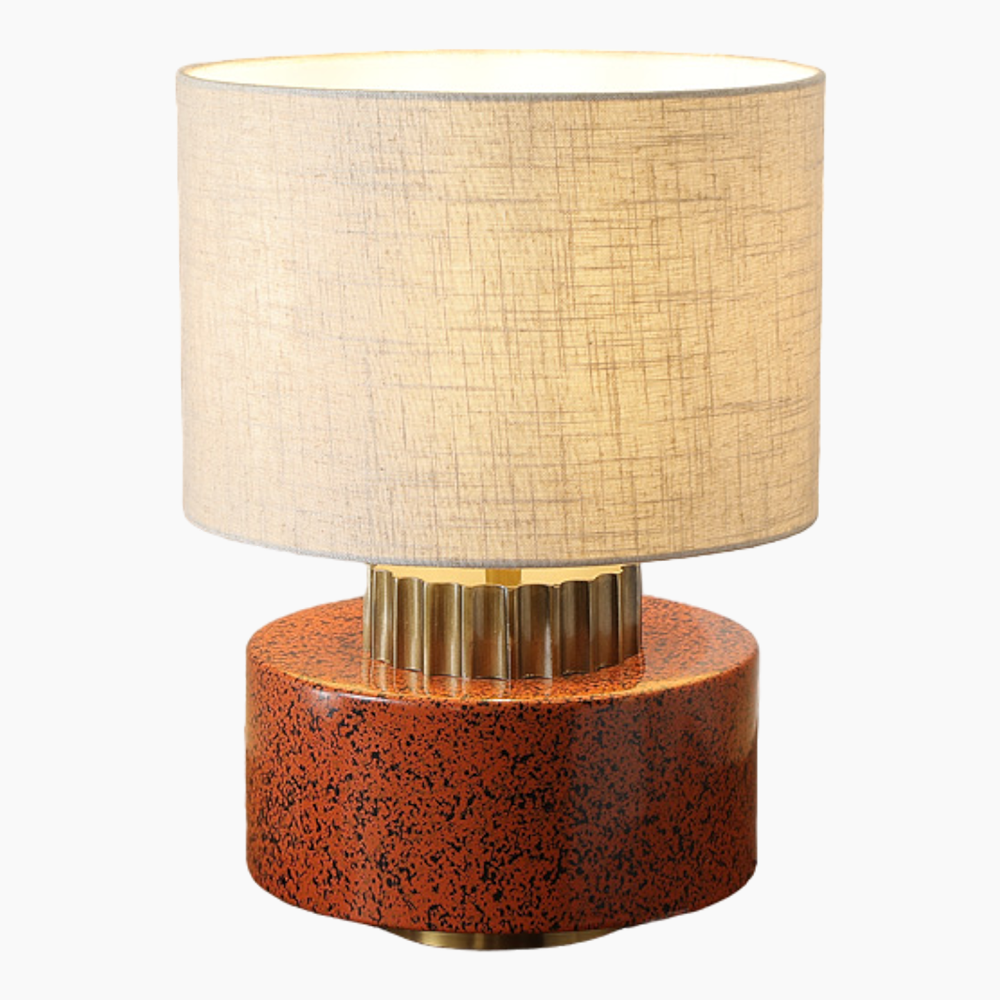 Ceramic Metal Rustic Table Lamp