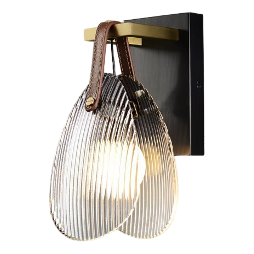 Simple Glass Shell Wall Sconce