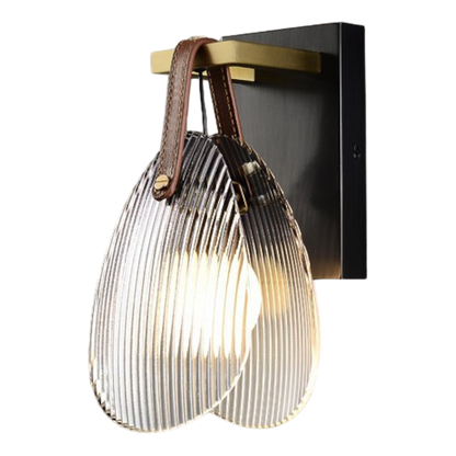 Simple Glass Shell Wall Sconce