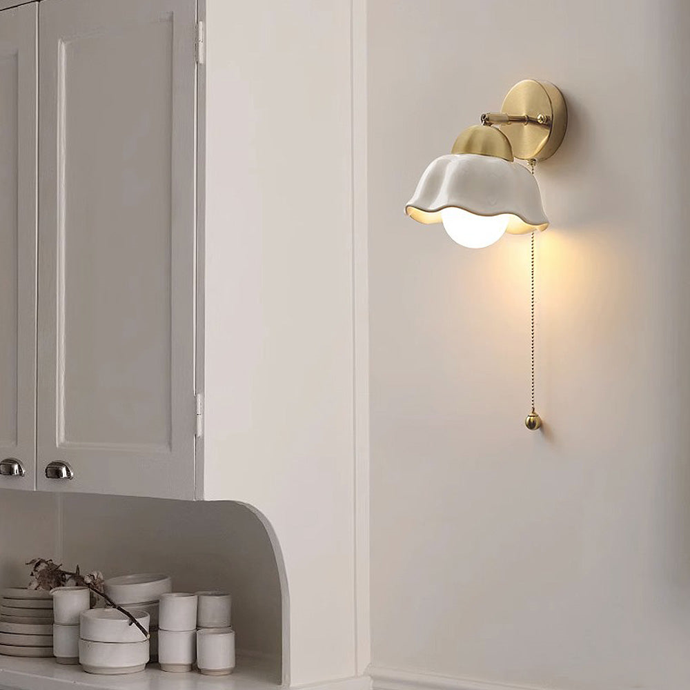 Ceramic Rope Wall Sconce