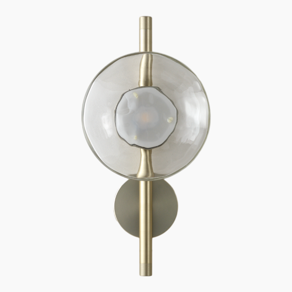 Modern Simplicity Glass Wall Sconce 15.8"/25.6"