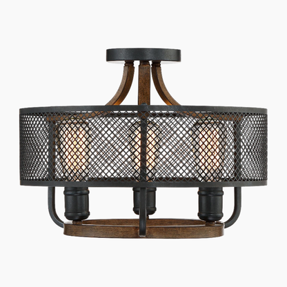 Black Mesh Ceiling Light