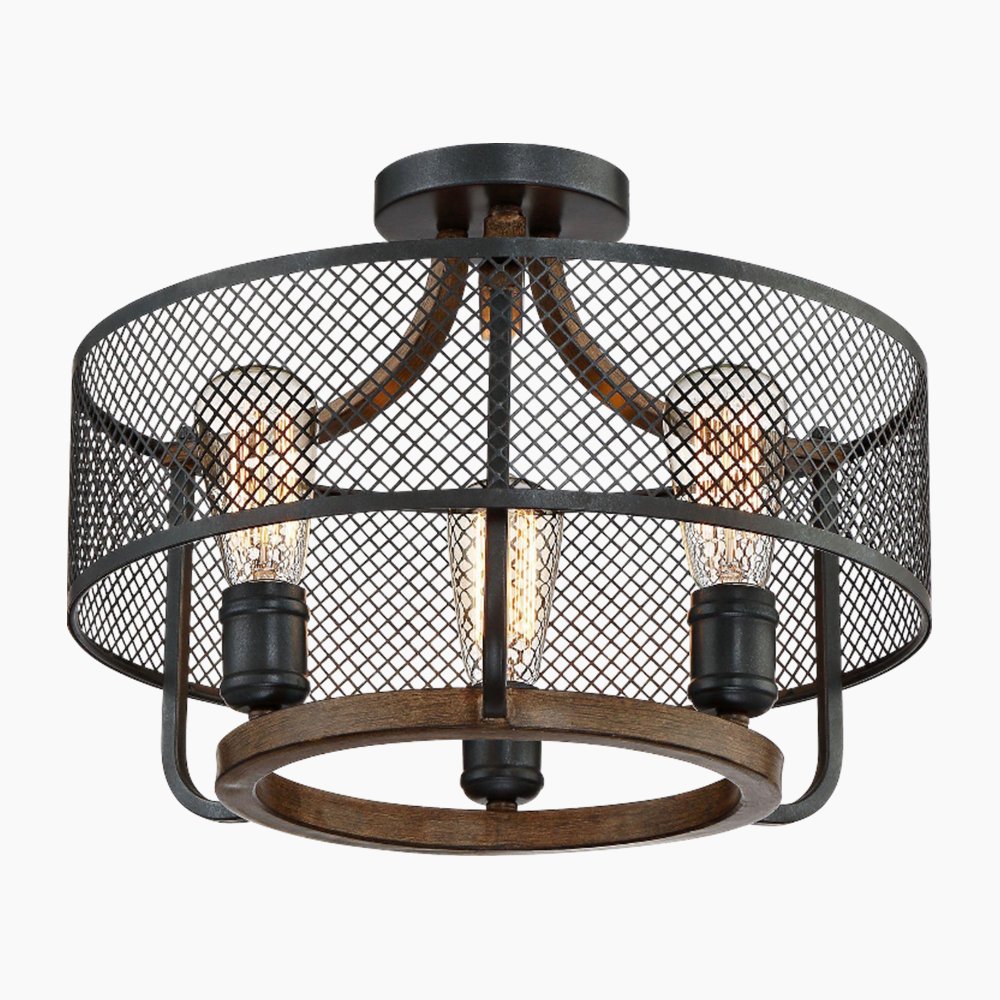 Black Mesh Ceiling Light