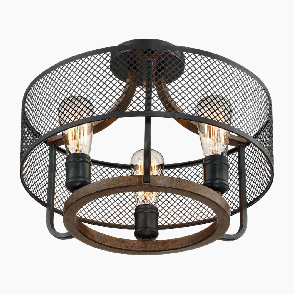 Black Mesh Ceiling Light