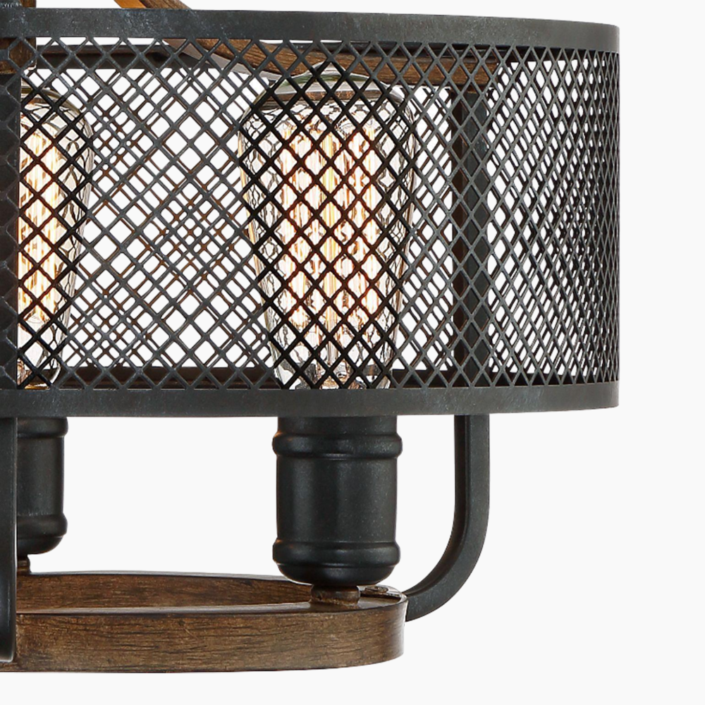 Black Mesh Ceiling Light