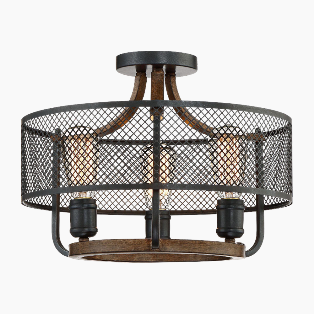 Black Mesh Ceiling Light