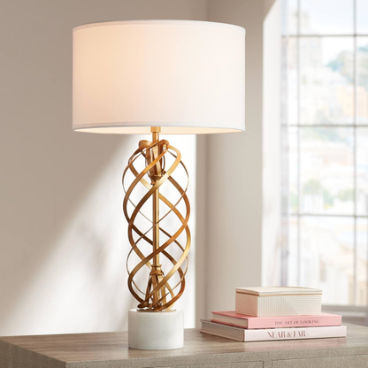 White Marble Table Lamp