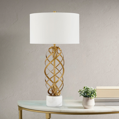 White Marble Table Lamp