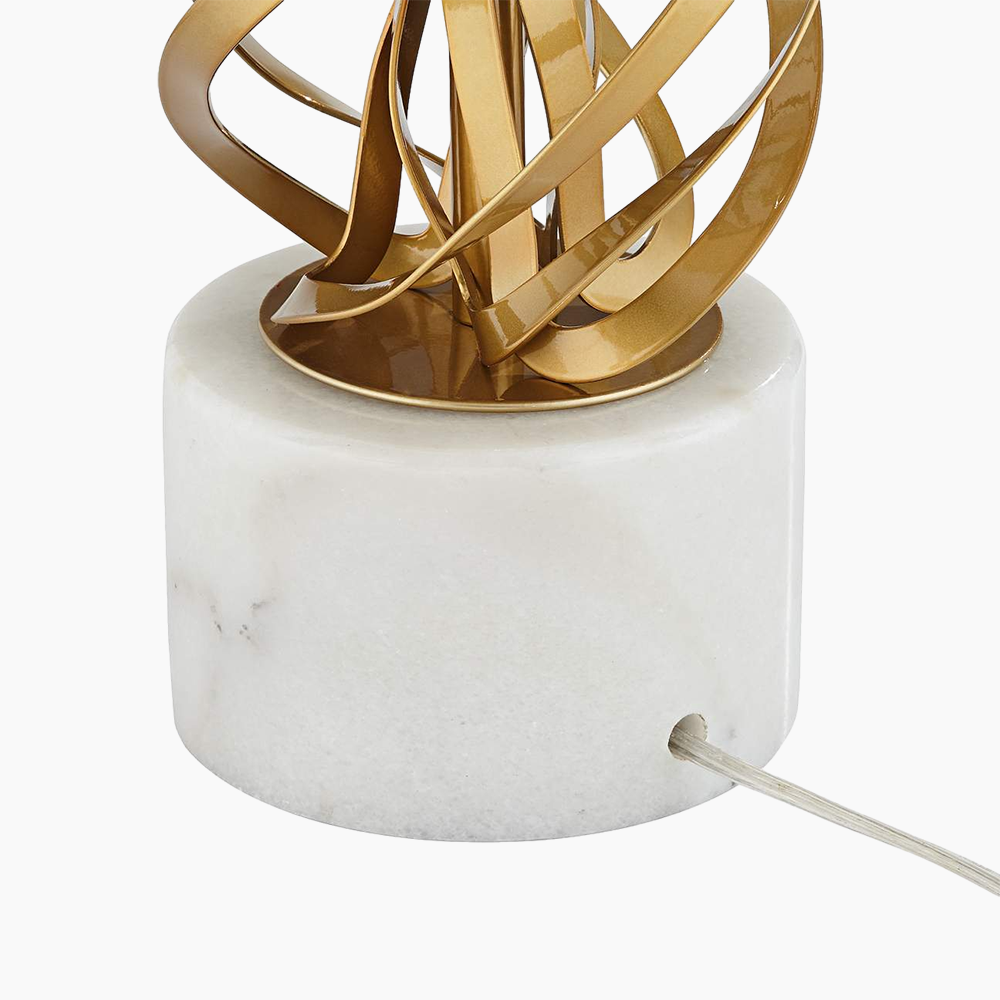 White Marble Table Lamp