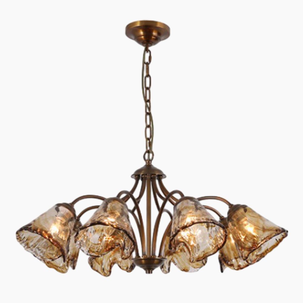 American Retro Glass Chandelier 6/8 Lights