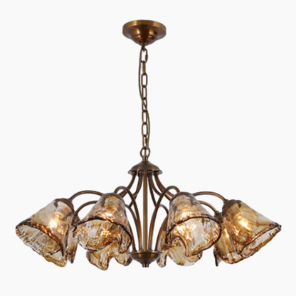 American Retro Glass Chandelier 6/8 Lights