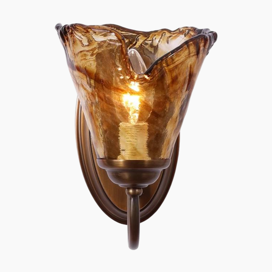 American Retro Glass Wall Sconce