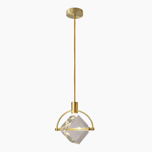 Geometric Crystal Pendant Light Half-round/Round